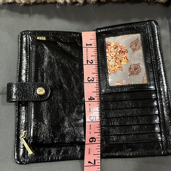 Hobo Black Patent Leather Wallet - Picture 4 of 16
